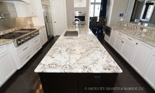 Alaska White granite countertops, Lake St. Louis MO